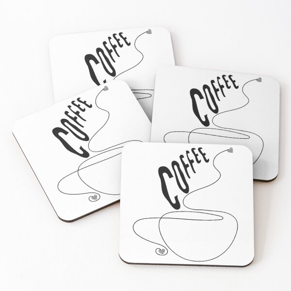 Item preview, Minimalist line drawing of a coffee lover designed and sold by VibranPalette.