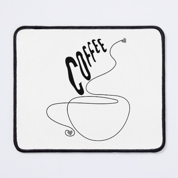 Item preview, Minimalist line drawing of a coffee lover designed and sold by VibranPalette.