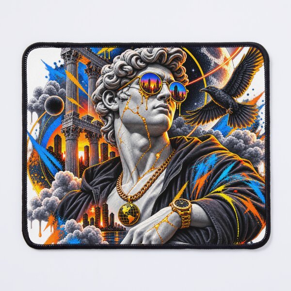 Item preview, Marble Raven Cosmic Street Art designed and sold by VYBORA Studio.