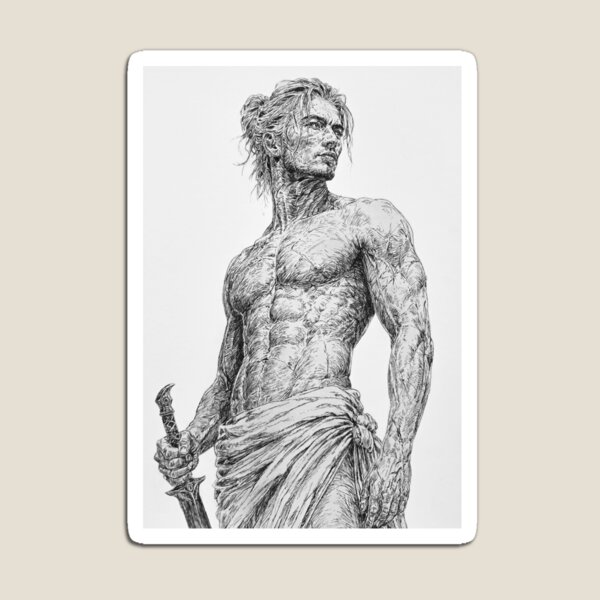 Item preview, Diomedes in Pen designed and sold by redmurphy.art.