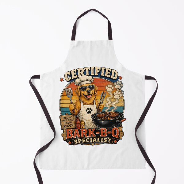 Item preview, Certified Bark-B-Q Specialist | Funny Dog BBQ Grill Master Design designed and sold by Bettybee00.