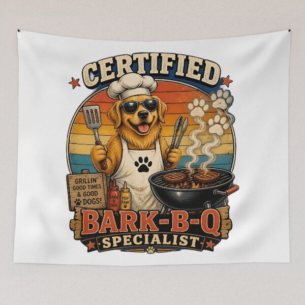 Item preview, Certified Bark-B-Q Specialist | Funny Dog BBQ Grill Master Design designed and sold by Bettybee00.