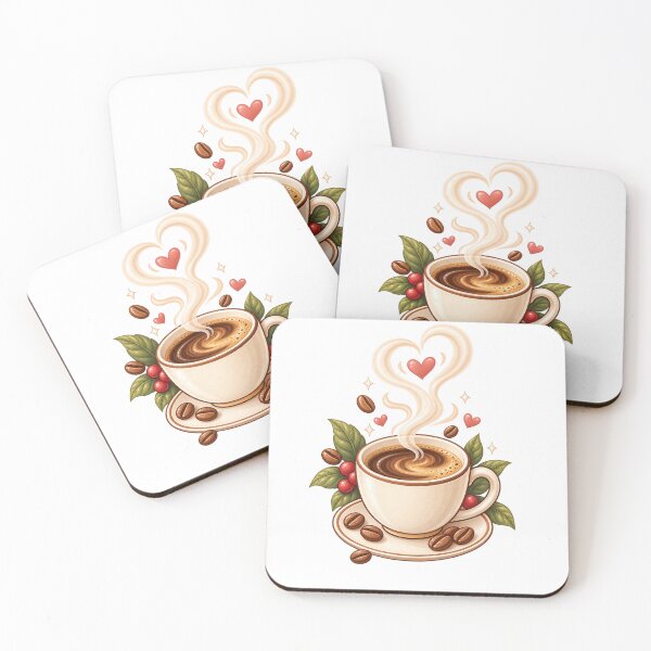 Item preview, National Coffee Day Coffee With Heart designed and sold by Doodle Souq.