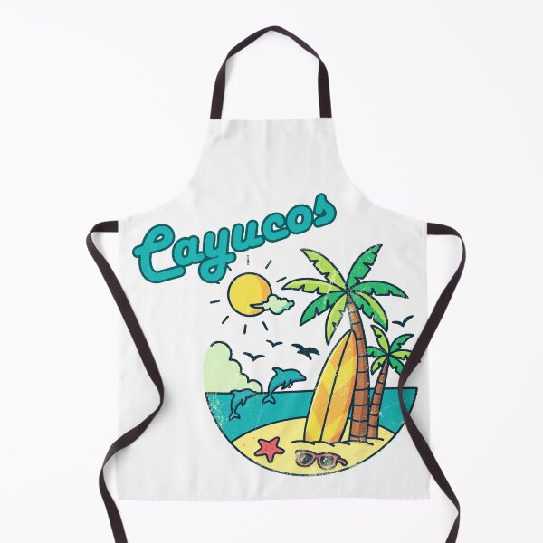 Item preview, Cayucos California Retro Beach Scene Palm Trees Surfboard Design designed and sold by DonnaRaine.