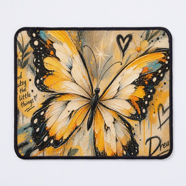 Item preview, Golden Butterfly Bloom | Painterly Floral Dreamscape designed and sold by Zosera.