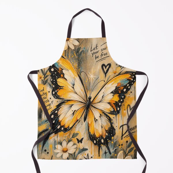 Item preview, Golden Butterfly Bloom | Painterly Floral Dreamscape designed and sold by Zosera.