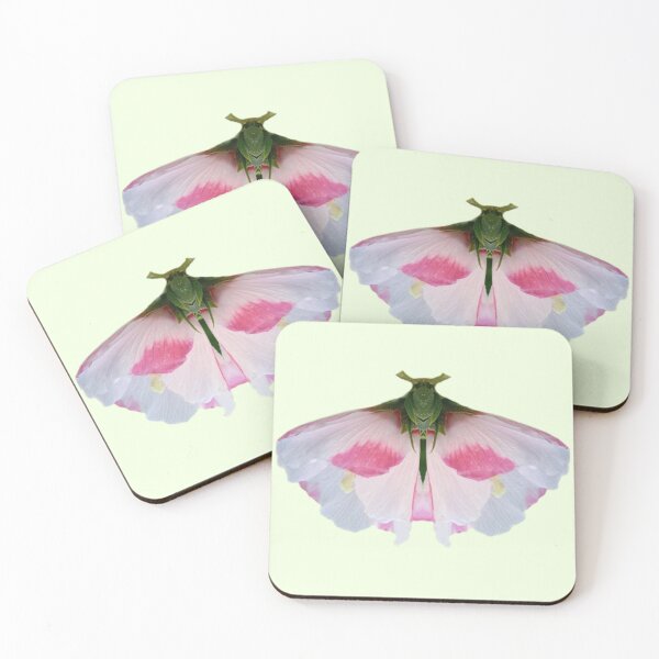 Item preview, Butterfly-shaped hibiscus flowers, photo illustration designed and sold by lyloubeaupere.