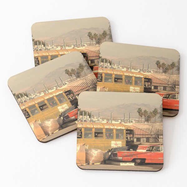 Item preview, Autobús y coche abandonados en Las Vegas designed and sold by MangoSeeds2.