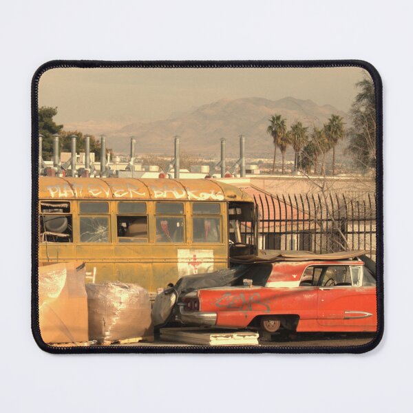 Item preview, Abandoned Bus & Car in Las Vegas designed and sold by MangoSeeds2.