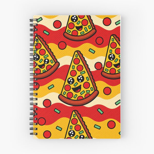 Item preview, Cute Kawaii Pizza Slice Food Pattern Illustration designed and sold by Suha Design Studio.