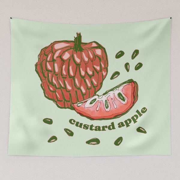 Item preview, Custard Apple Fruit - Annona Reticulata Exotic Illustration designed and sold by AgnieshkaSiwek.