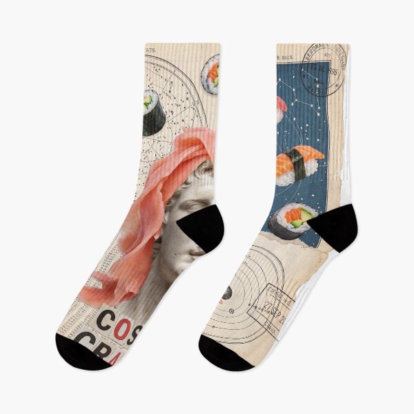 Item preview, Sushi Addiction Retro Collage | Japanese Food Lover Vintage Pop Art designed and sold by OzzFrequency.