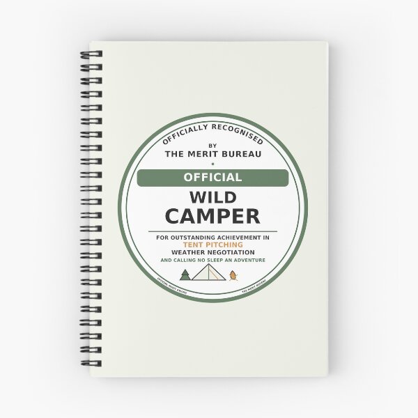 Item preview, Wild Camping Gift | Official Wild Camper Award designed and sold by TheMeritBureau.