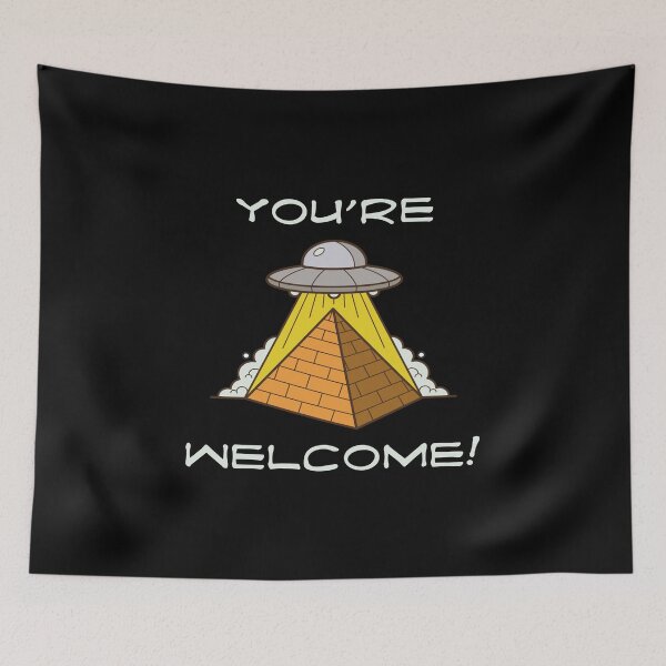 Item preview, You’re Welcome! (on Black) designed and sold by PawsitiveMum3.
