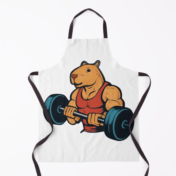 Item preview, Muscular Capybara Gym Fitness designed and sold by KeySeen.