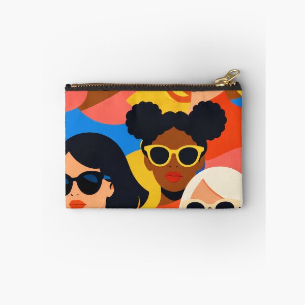 Item preview, Five Sassy Girls - Diversity Pop Art Squad with Sunglasses - Girl Gang Illustration designed and sold by Ela Art Space .