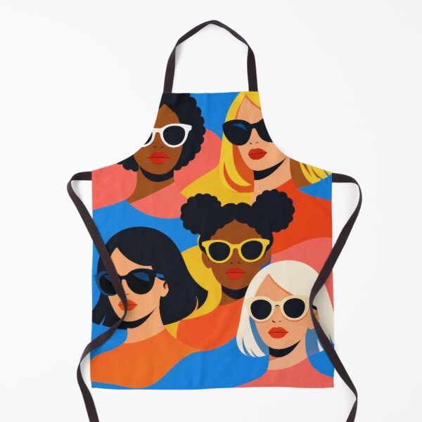 Item preview, Five Sassy Girls - Diversity Pop Art Squad with Sunglasses - Girl Gang Illustration designed and sold by Ela Art Space .