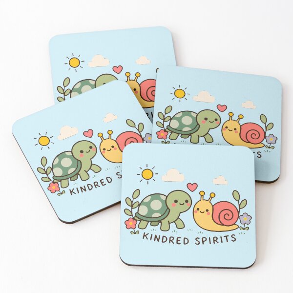 Item preview, Kindred Spirits: Cute Turtle and Snail BFFs designed and sold by SVox.