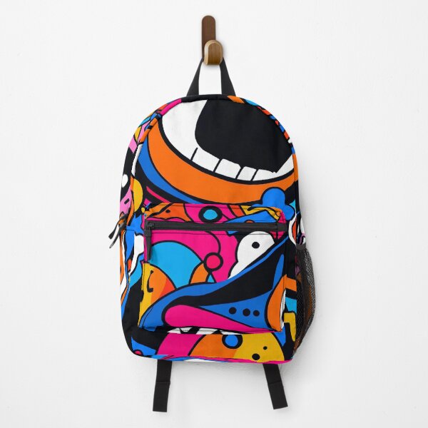 Item preview, Colorful Crazy Monster Doodle Pattern – Funky Cartoon Character Art designed and sold by IMuDesigner.