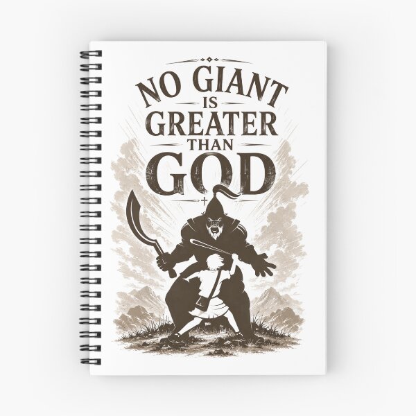Item preview, No Giant Is Greater Than God – David and Goliath Christian Design designed and sold by TheSilmarillion.