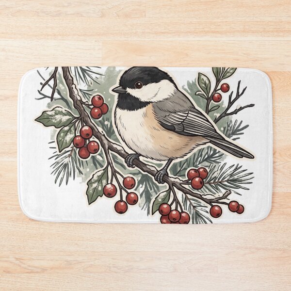 Item preview, Black Capped Chickadee – Small Bird Soft Heart designed and sold by JenniferMoren.