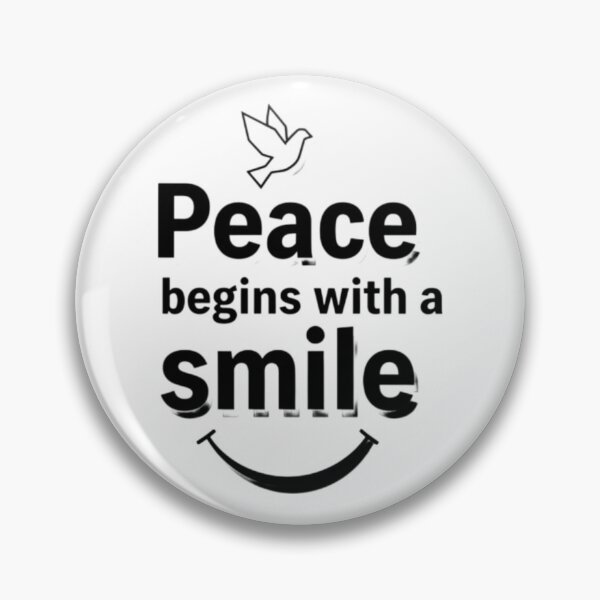 Item preview, Peace begins with a smile designed and sold by AnonimusDesigns.