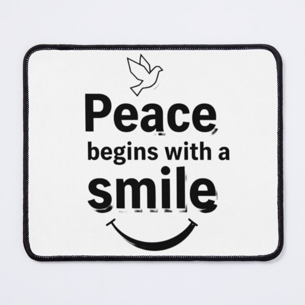 Item preview, Peace begins with a smile designed and sold by AnonimusDesigns.