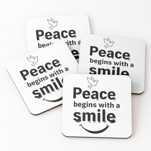 Item preview, Peace begins with a smile designed and sold by AnonimusDesigns.