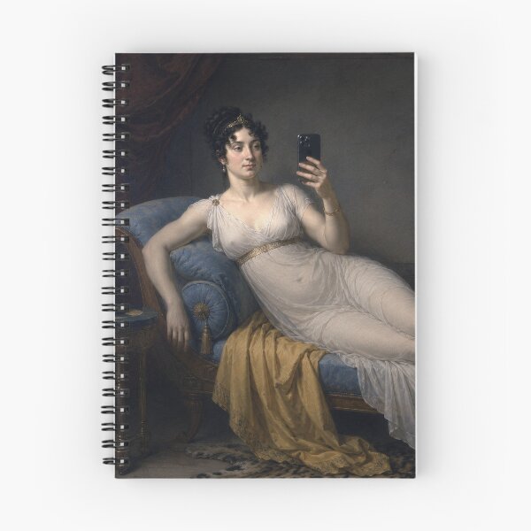 Item preview, Classical Selfie – Regency Lady with Smartphone designed and sold by Pop Pantheon & Trim Team.