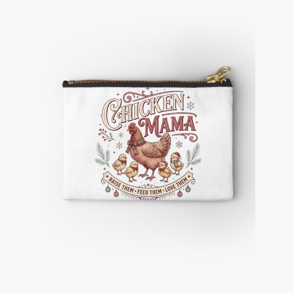 Item preview, Chicken Mama Vintage Christmas Hen with Chicks Backyard Poultry Keeper designed and sold by raedattia.