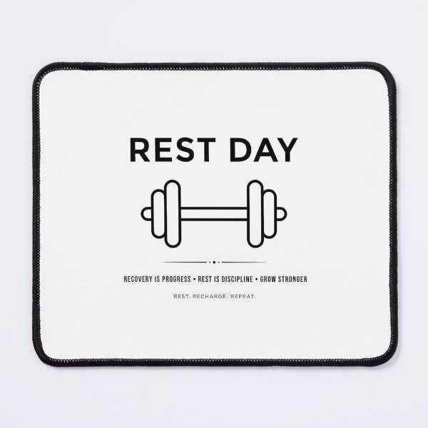 Item preview, Rest Day Gym Motivation Minimal Fitness Quote designed and sold by Softlife by Harvir.