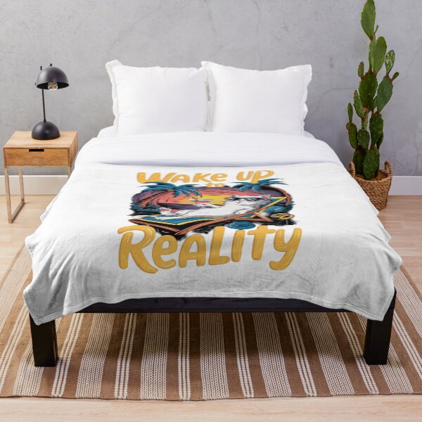Artikelvorschau, „Aufwachen in der Realität“ – Lustige Katze – Design für einen tropischen Sommerurlaub entworfen und verkauft von 4U---Store.