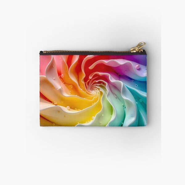 Item preview, Colorful Spiral Swirl with Water Droplets in Pink Aqua Yellow designed and sold by Vicky Brago-Mitchell®.