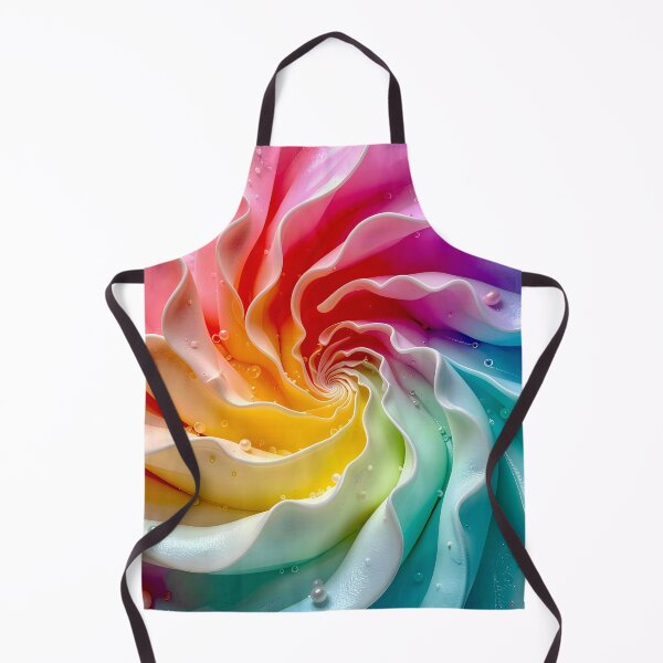 Item preview, Colorful Spiral Swirl with Water Droplets in Pink Aqua Yellow designed and sold by Vicky Brago-Mitchell®.