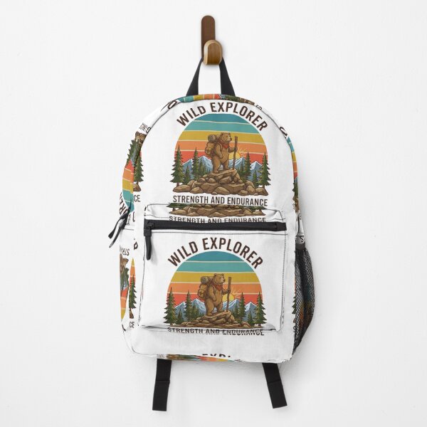 Item preview, Wild Explorer Bear T-Shirt Design designed and sold by GabeMountainArt.