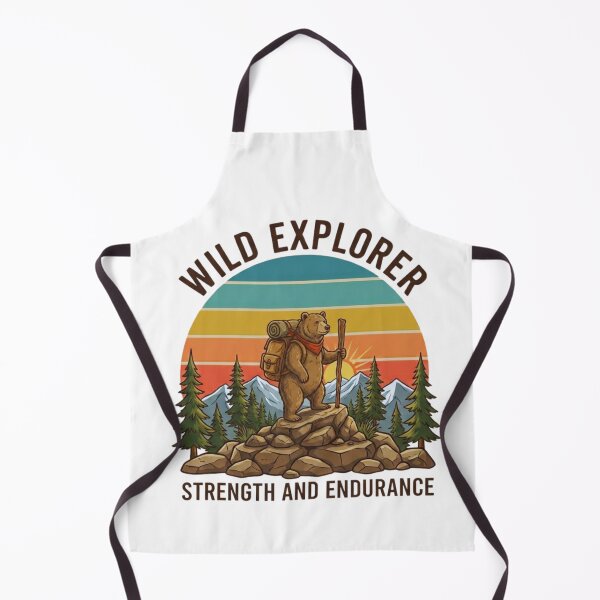 Item preview, Wild Explorer Bear T-Shirt Design designed and sold by GabeMountainArt.