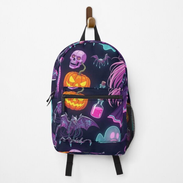 Item preview, Cyberpunk Halloween Witch Seamless Pattern – Neon Goth Spooky Tech Art designed and sold by LenNo9881.