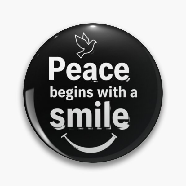 Item preview, Peace begins with a smile designed and sold by AnonimusDesigns.