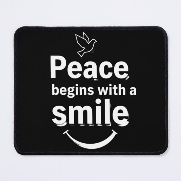 Item preview, Peace begins with a smile designed and sold by AnonimusDesigns.