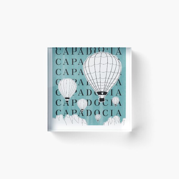 Item preview, Cappadocia Hot Air Balloon Travel Poster designed and sold by dudaoliveira.art.