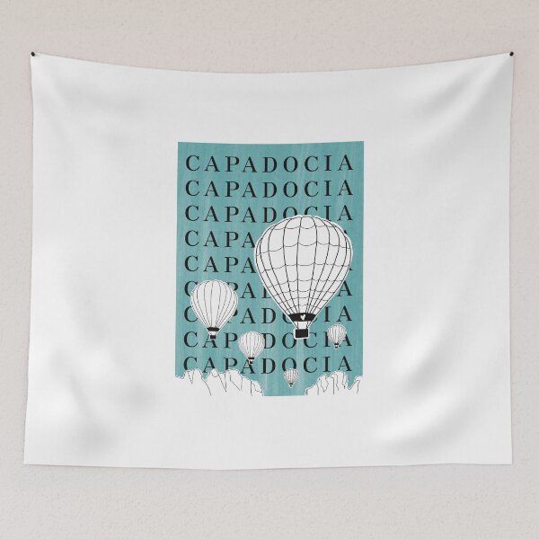 Item preview, Cappadocia Hot Air Balloon Travel Poster designed and sold by dudaoliveira.art.