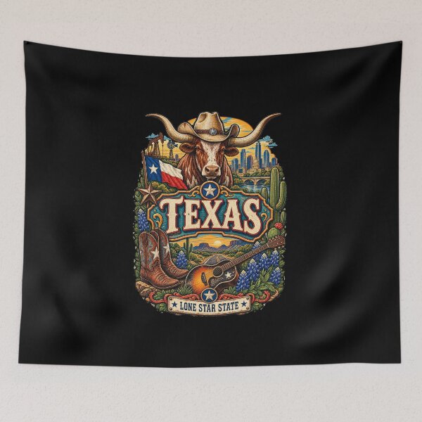Item preview, Vintage Texas Tattoo Style Lone Star State Illustration Graphic designed and sold by CG Studio.