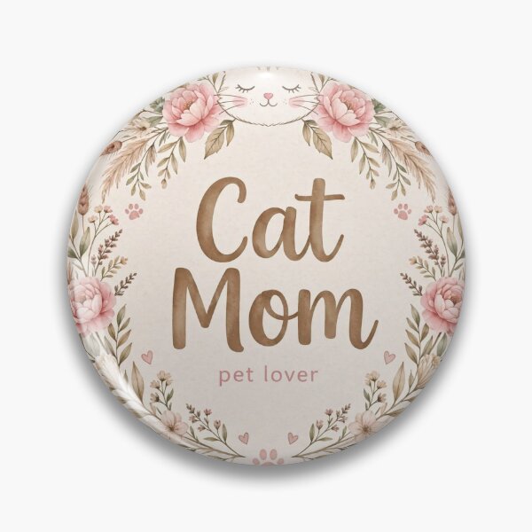 Item preview, Cat Mom Boho Floral Pet Lover Cute Sticker designed and sold by Softlife by Harvir.