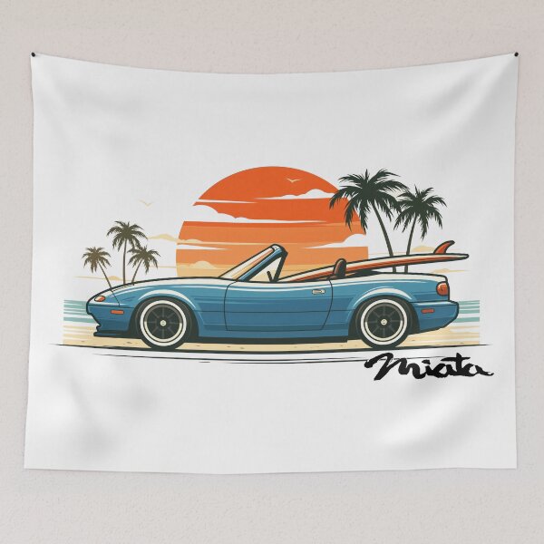 Item preview, Miata surf beach sunset designed and sold by blackdogshop.