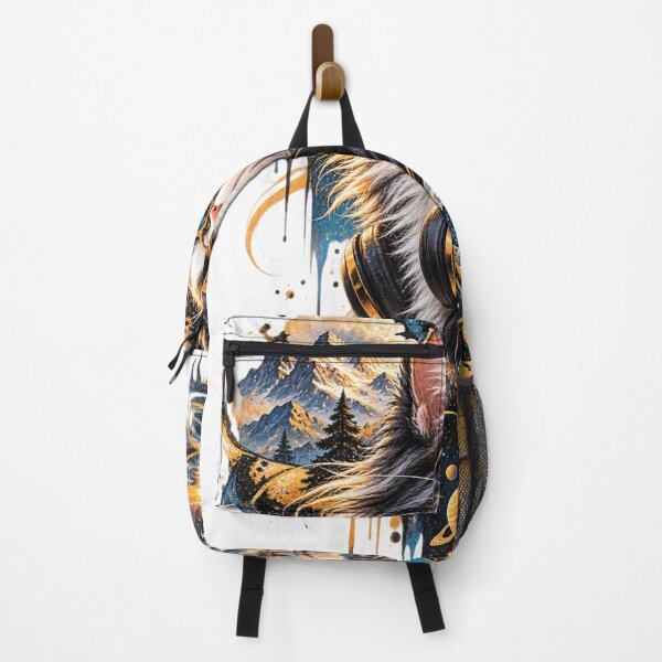 Item preview, Cosmic Mountain Cat | Golden Midnight Adventure designed and sold by Zosera.