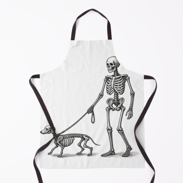 Item preview, Skeleton Walking Dachshund Dog Vintage Ink designed and sold by L98-Studio.