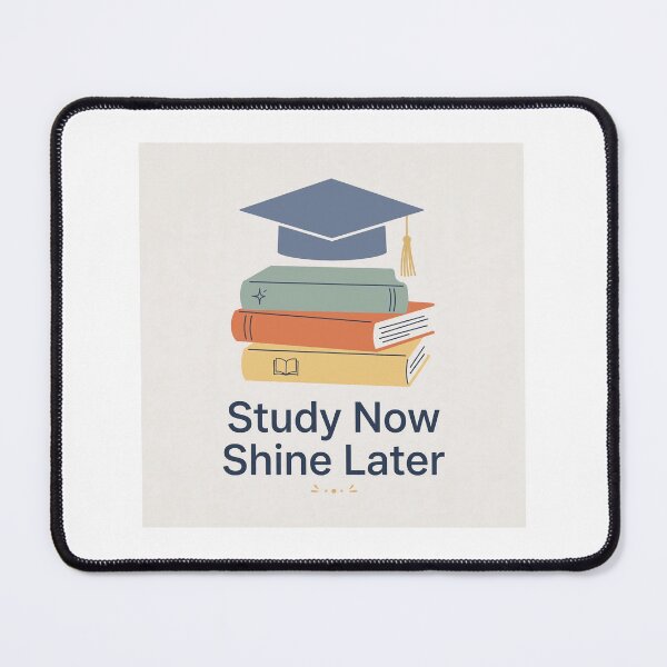 Item preview, Study Now Shine Later Motivational Student Quote designed and sold by Softlife by Harvir.