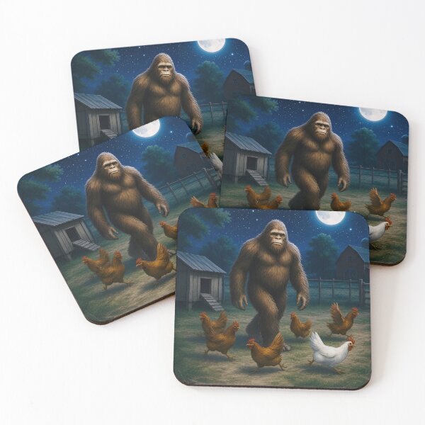 Item preview, Bigfoot and the Chickens designed and sold by TinCatOutPost.