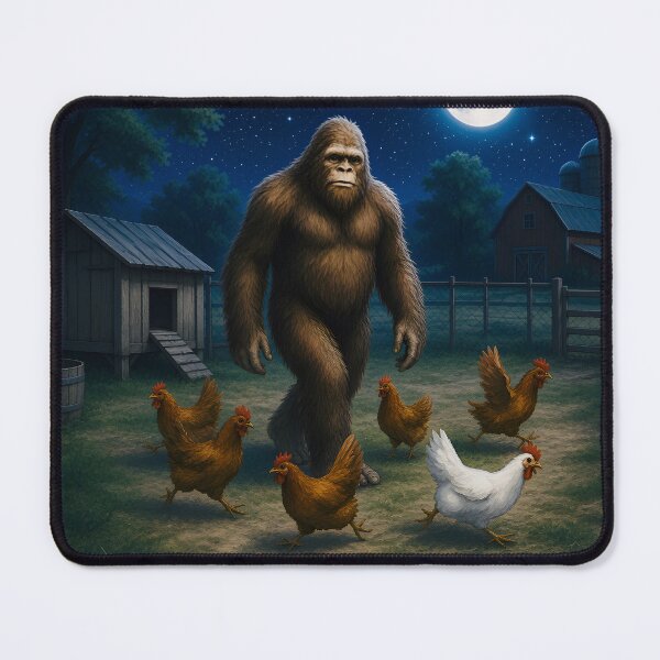 Item preview, Bigfoot and the Chickens designed and sold by TinCatOutPost.