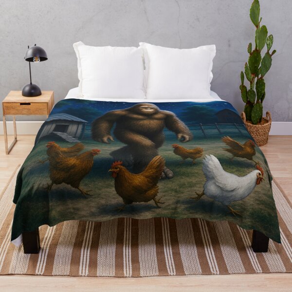 Item preview, Bigfoot and the Chickens designed and sold by TinCatOutPost.